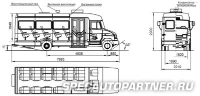 ЗИЛ 325000-13 автобус капотный Бычок