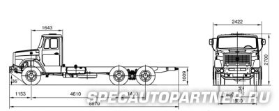 ЗИЛ 133Г42 шасси 6х4