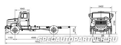 ЗИЛ 433112 шасси 4х2