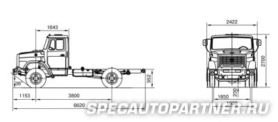 ЗИЛ 433362 шасси 4х2